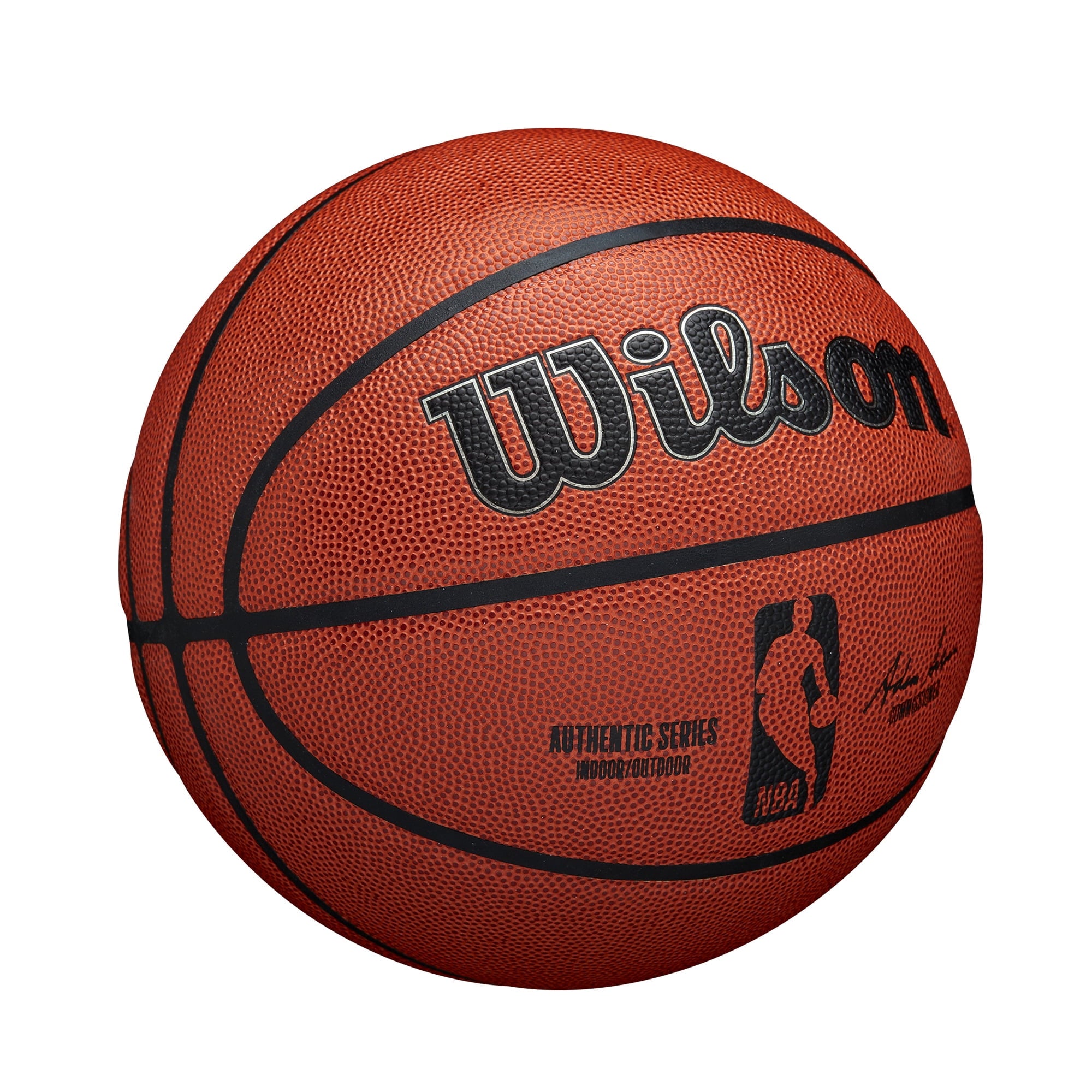 Nba Authentic Indoor/Outdoor Basketball, Brown, 29.5 In.