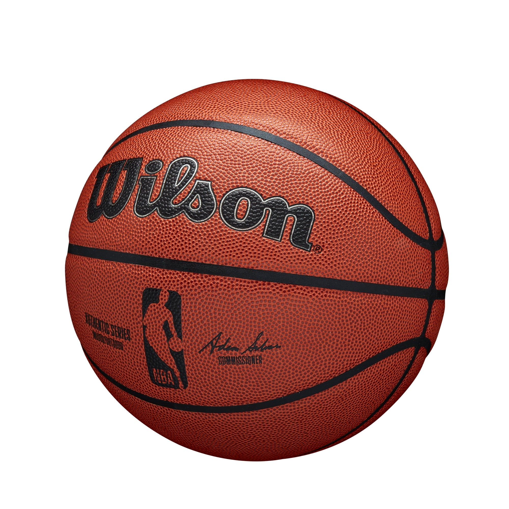 Nba Authentic Indoor/Outdoor Basketball, Brown, 29.5 In.