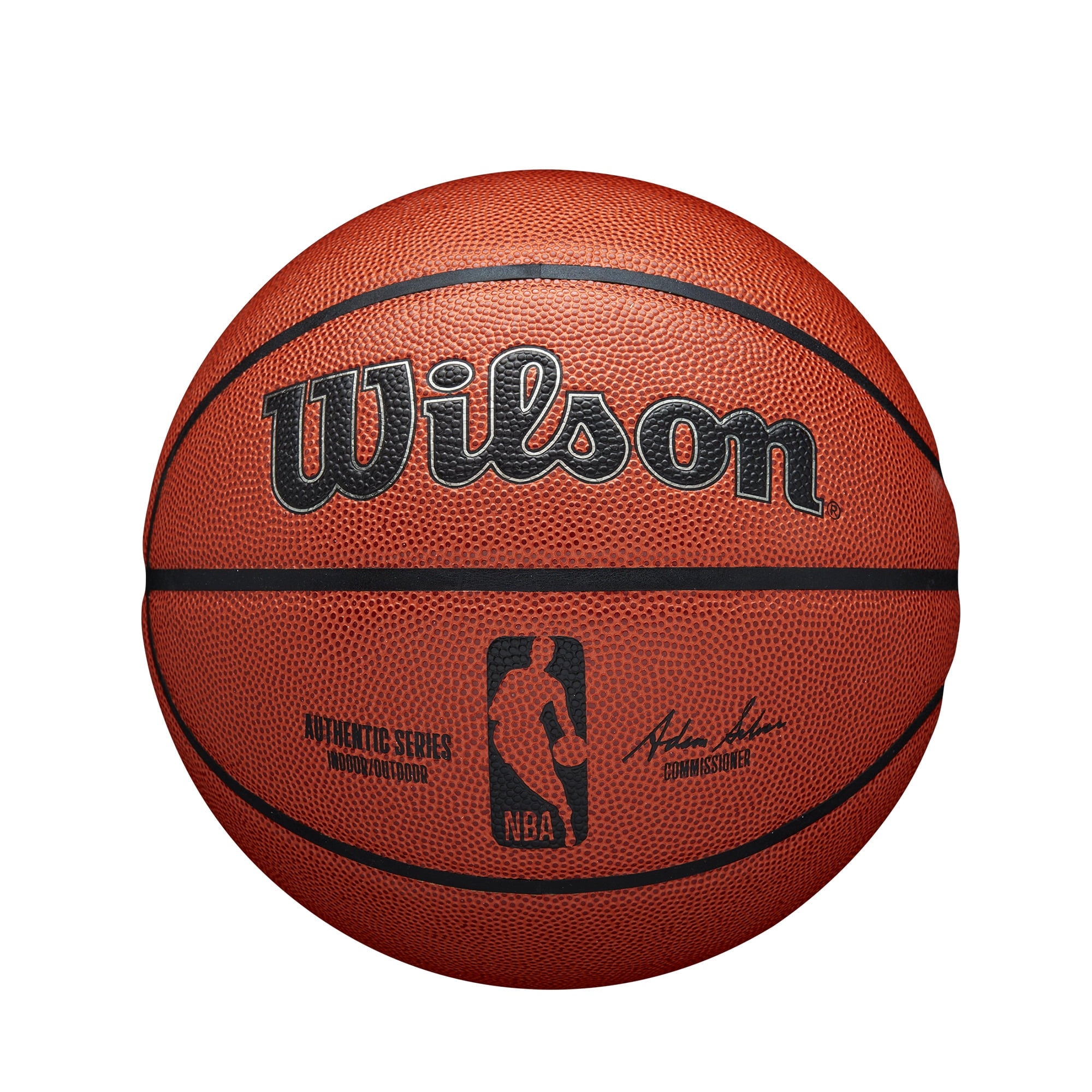 Nba Authentic Indoor/Outdoor Basketball, Brown, 29.5 In.